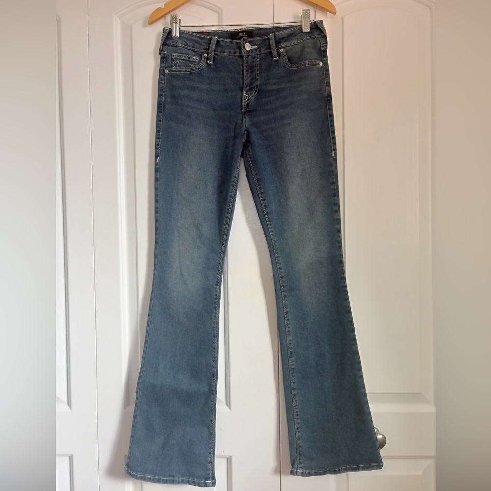 True Religion Becca Bootcut Jeans Womens 28 Medium Wash Mid Rise Y2K Flare Denim
